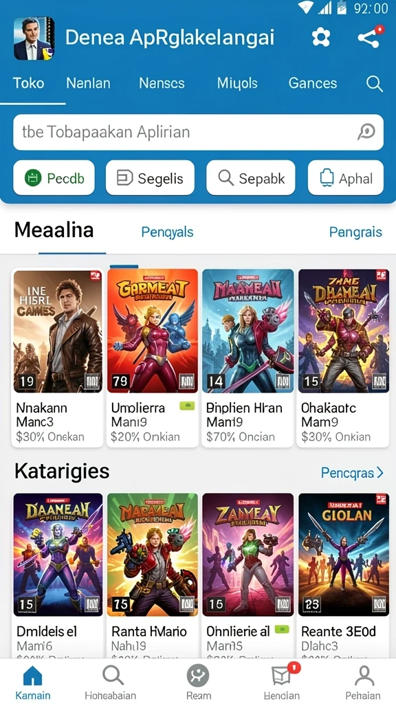 Tampilan antarmuka pengguna yang bersih dan ramah.