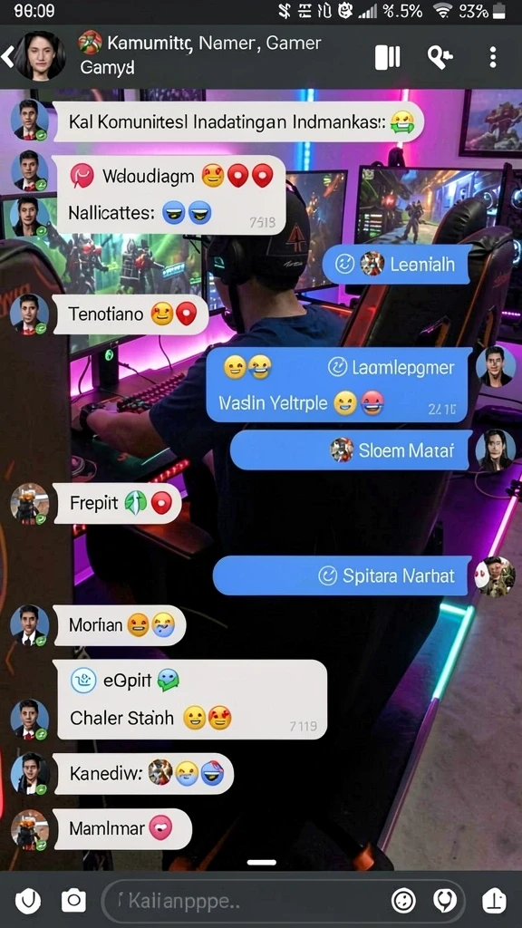 Fitur sosial untuk berinteraksi dengan pemain lain.
