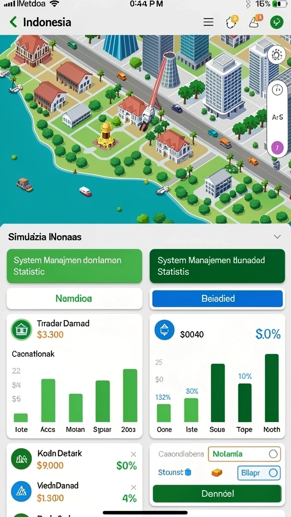 Level permainan yang menantang dengan grafis berkualitas tinggi.
