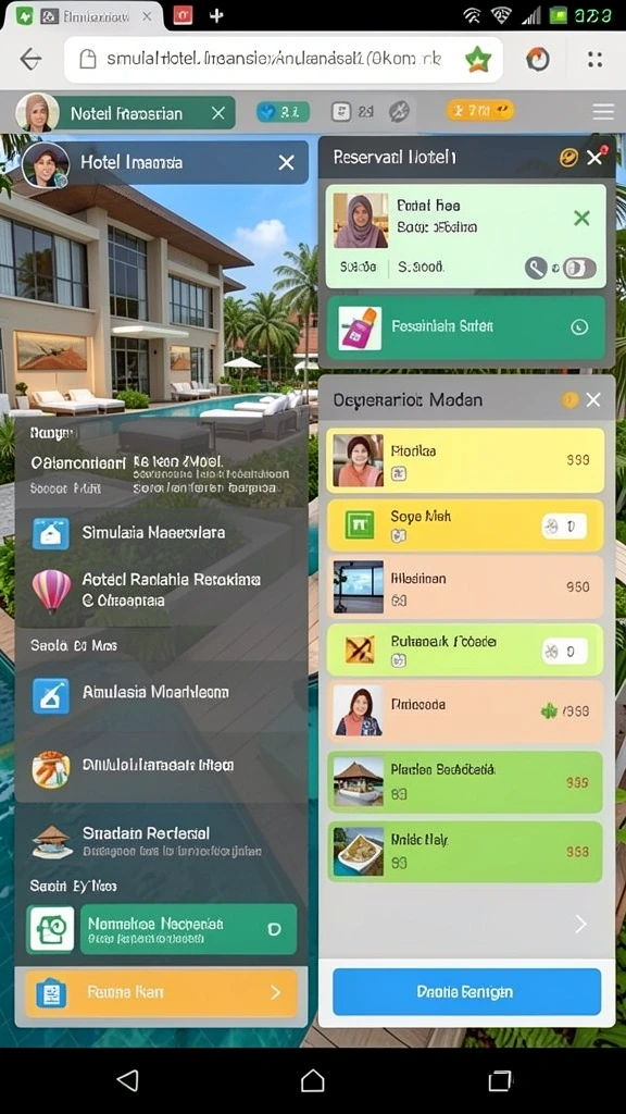 Screenshot menampilkan fitur komunitas untuk interaksi pemain.