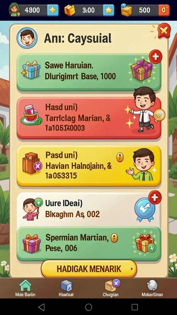 Fitur interaksi dengan pemain lain yang seru.