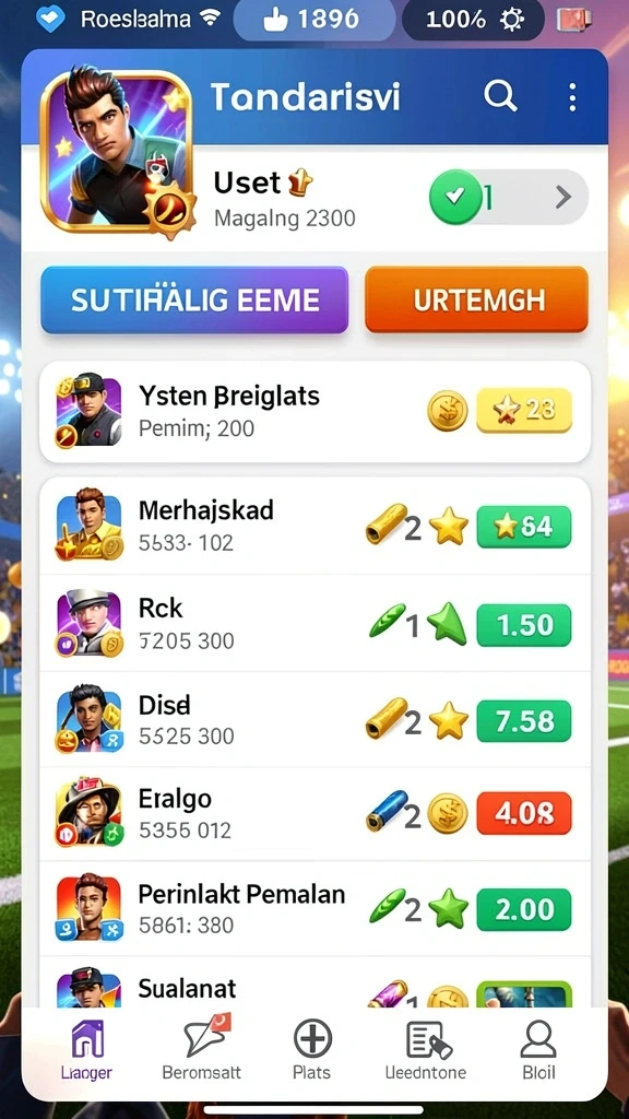 Tampilan grafis yang memukau dalam permainan slot.