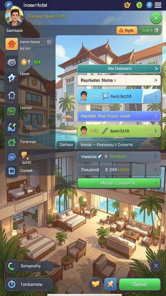 Screenshot menunjukkan level penuh warna yang menantang.