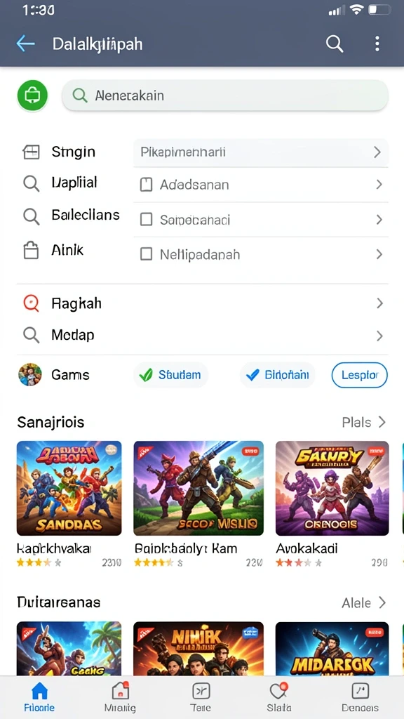 Screenshot menampilkan karakter baru yang menarik.