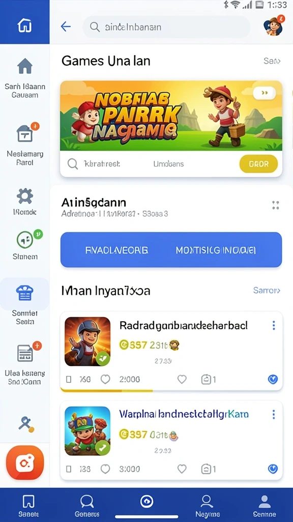 Tampilan menu utama HAKIM4D yang menarik.