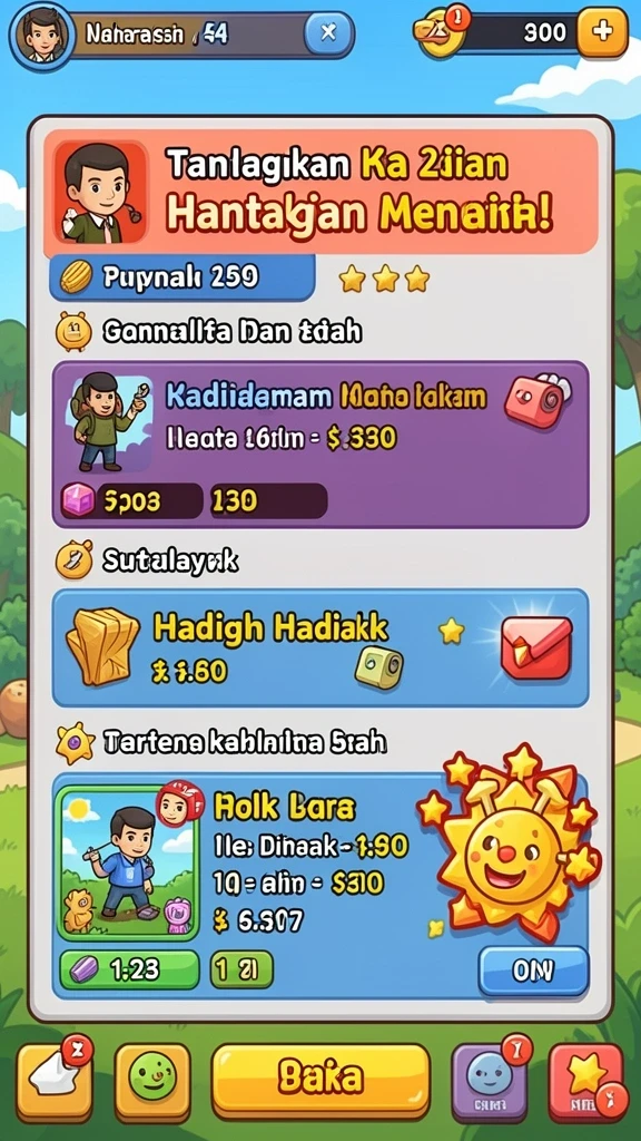 Gambar menunjukkan mode permainan yang mendebarkan.