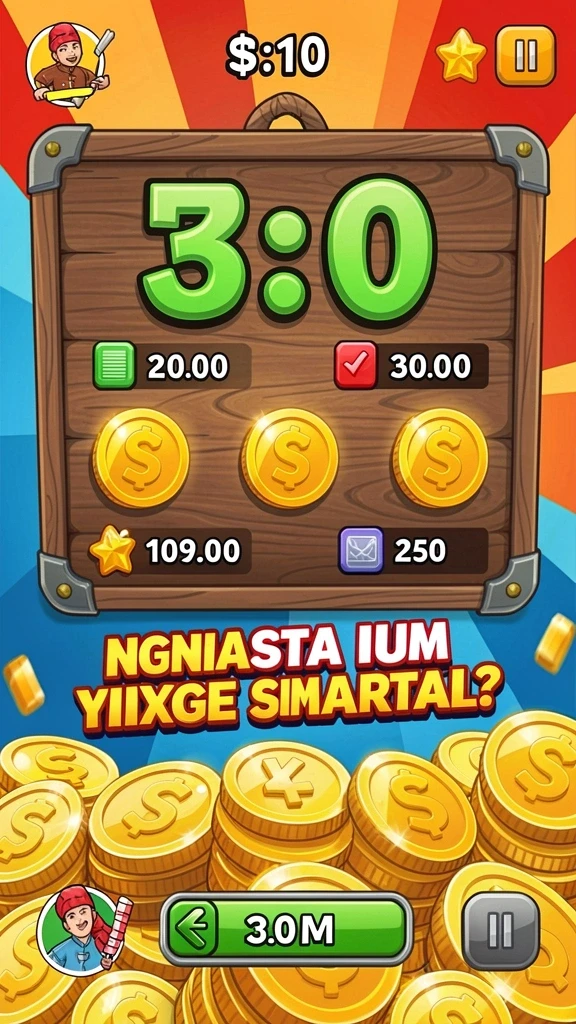 Tantangan seru di setiap level permainan.