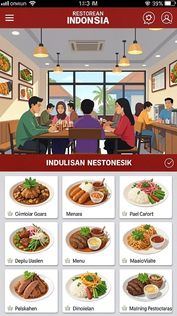Tampilan antarmuka yang menarik dan user-friendly.