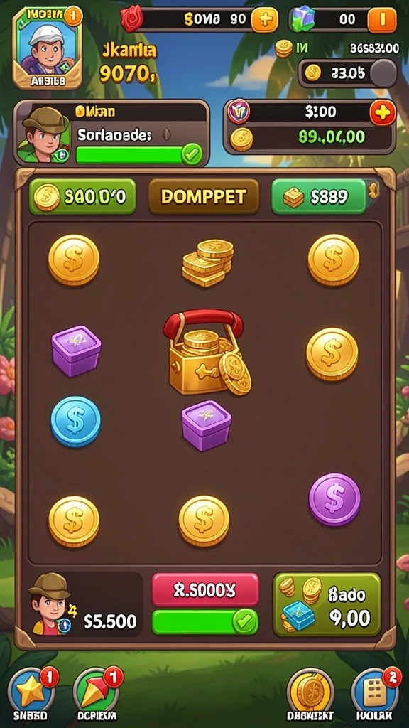 Screenshot 2: Dalam permainan dengan karakter yang dinamis.