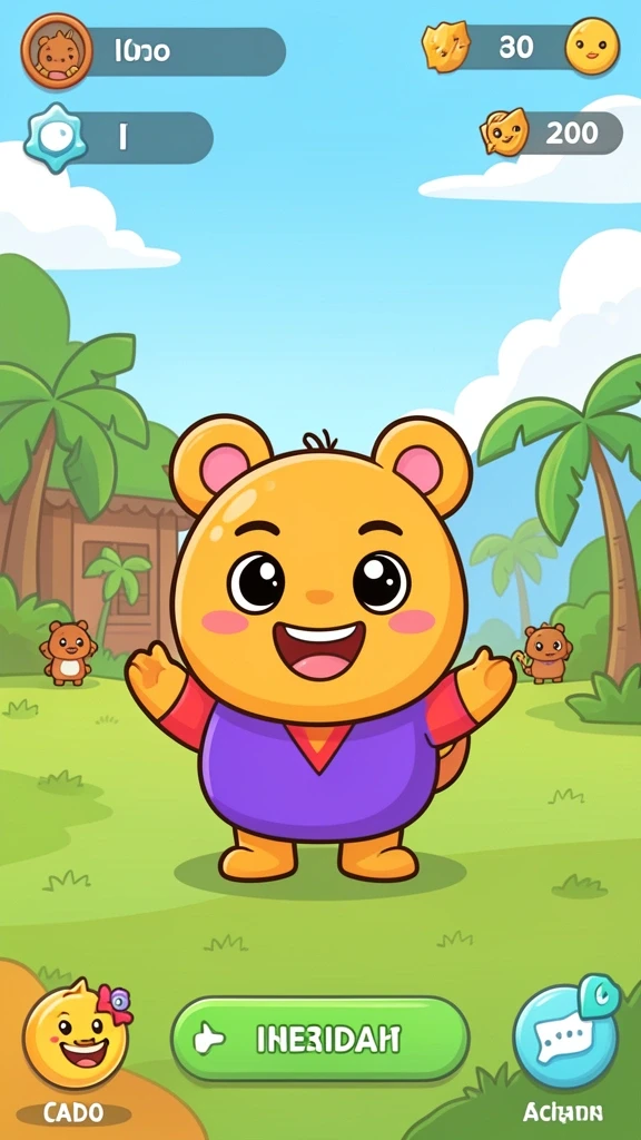 Screenshot menampilkan karakter menarik dalam game JV88.