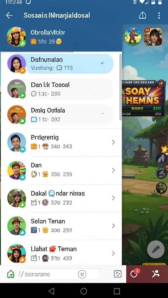 Pertempuran epik melawan monster dalam permainan.