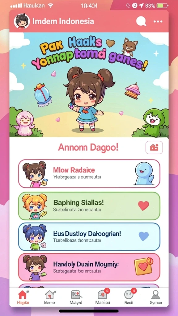 Tangkapan layar pertempuran epik dalam game.