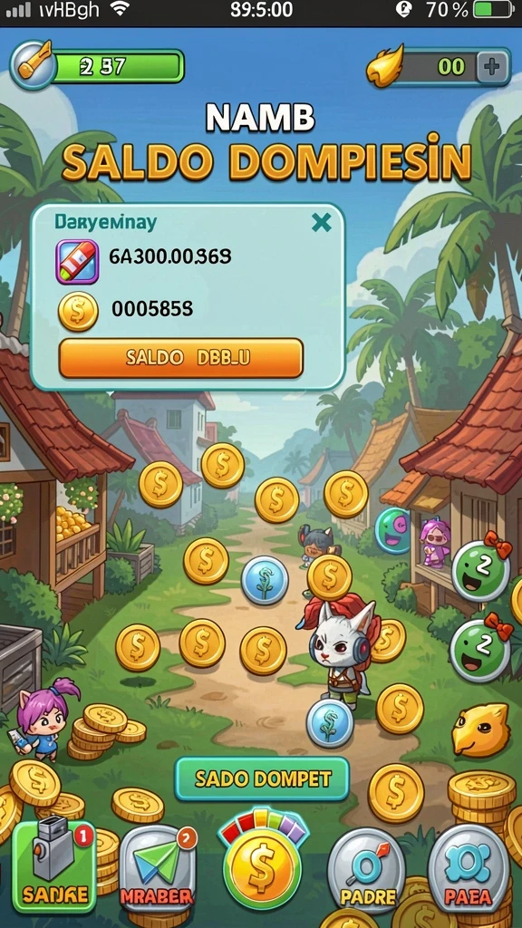 Tangkap layar saat karakter beraksi di level baru.