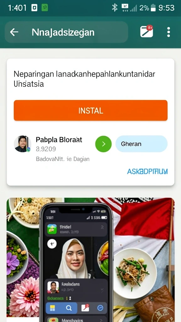 Desain karakter unik dan menarik perhatian.