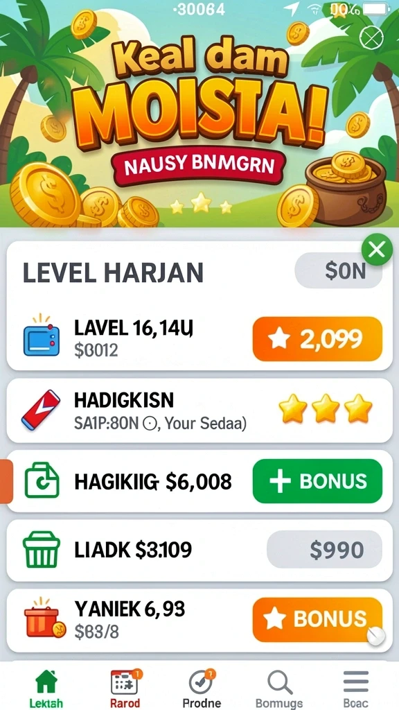 Tampilan antarmuka pengguna yang menarik.