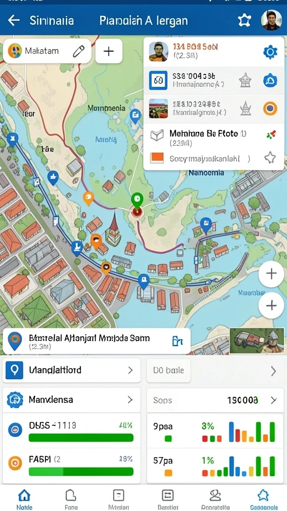 Pemandangan hutan lebat yang menantang untuk dijelajahi.