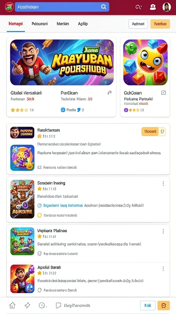 Tampilan grafis yang menawan dan menarik.
