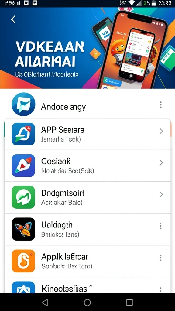 Menu permainan yang mudah dinavigasi.