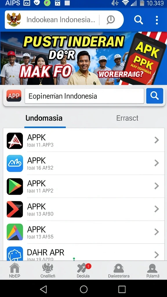 Tampilan berbagai pilihan permainan kasino.