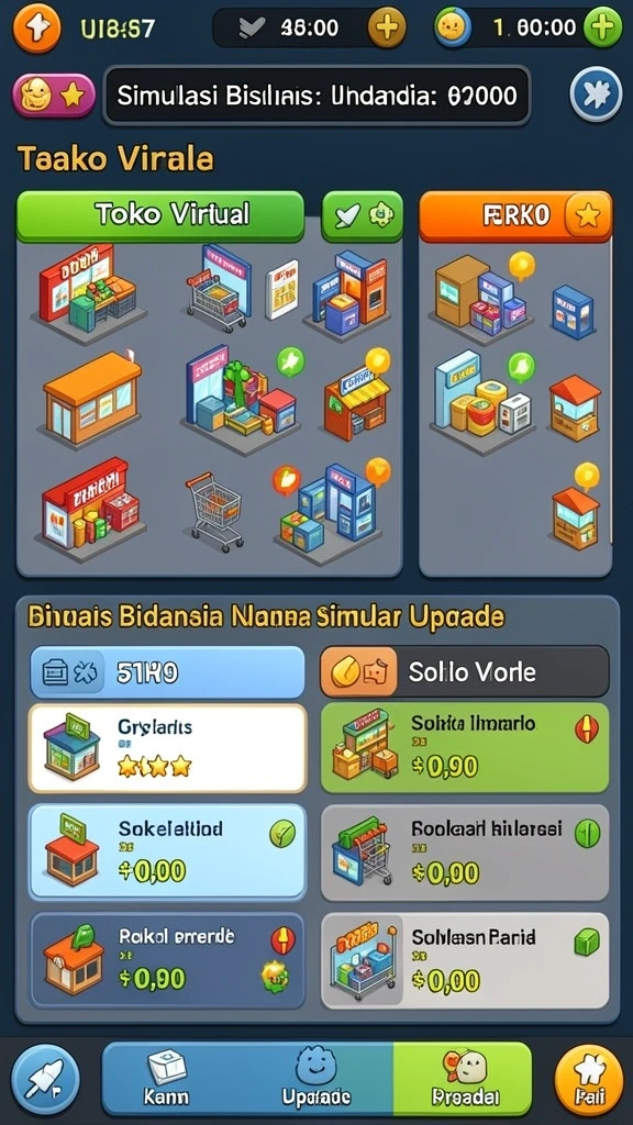 Tampilan peta yang luas dan penuh warna.