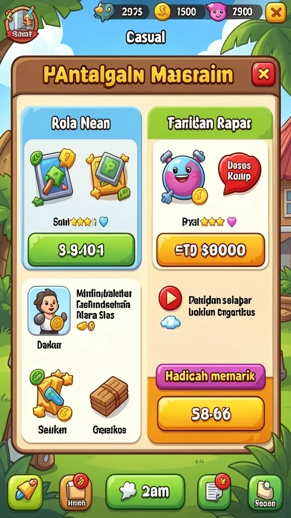 Tampilan antarmuka pengguna yang intuitif.