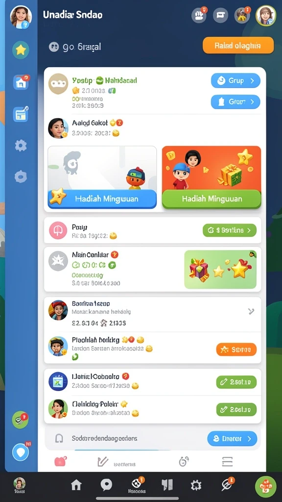 Fitur leaderboard yang memungkinkan kompetisi antar pemain.